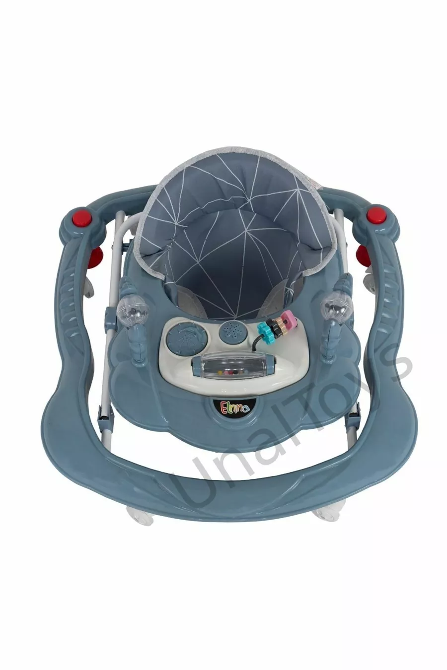 Trotteur pour bébé en forme d'araignée de luxe avec jouets, musique et lumière à 3 niveaux
