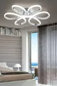 Plafonnier en chrome moderne Alis, lumière blanche pure au plafond, salon, cuisine, chambre à coucher, lustre LED