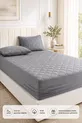 Drap-housse de protection matelassé en coton  % gris - Bébé-Simple-Double-Taille King