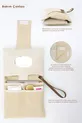Set de soins pour bébé 3 pièces ; Organisateur maman-bébé en feutre, Tapis à langer imperméable, Sac à couches