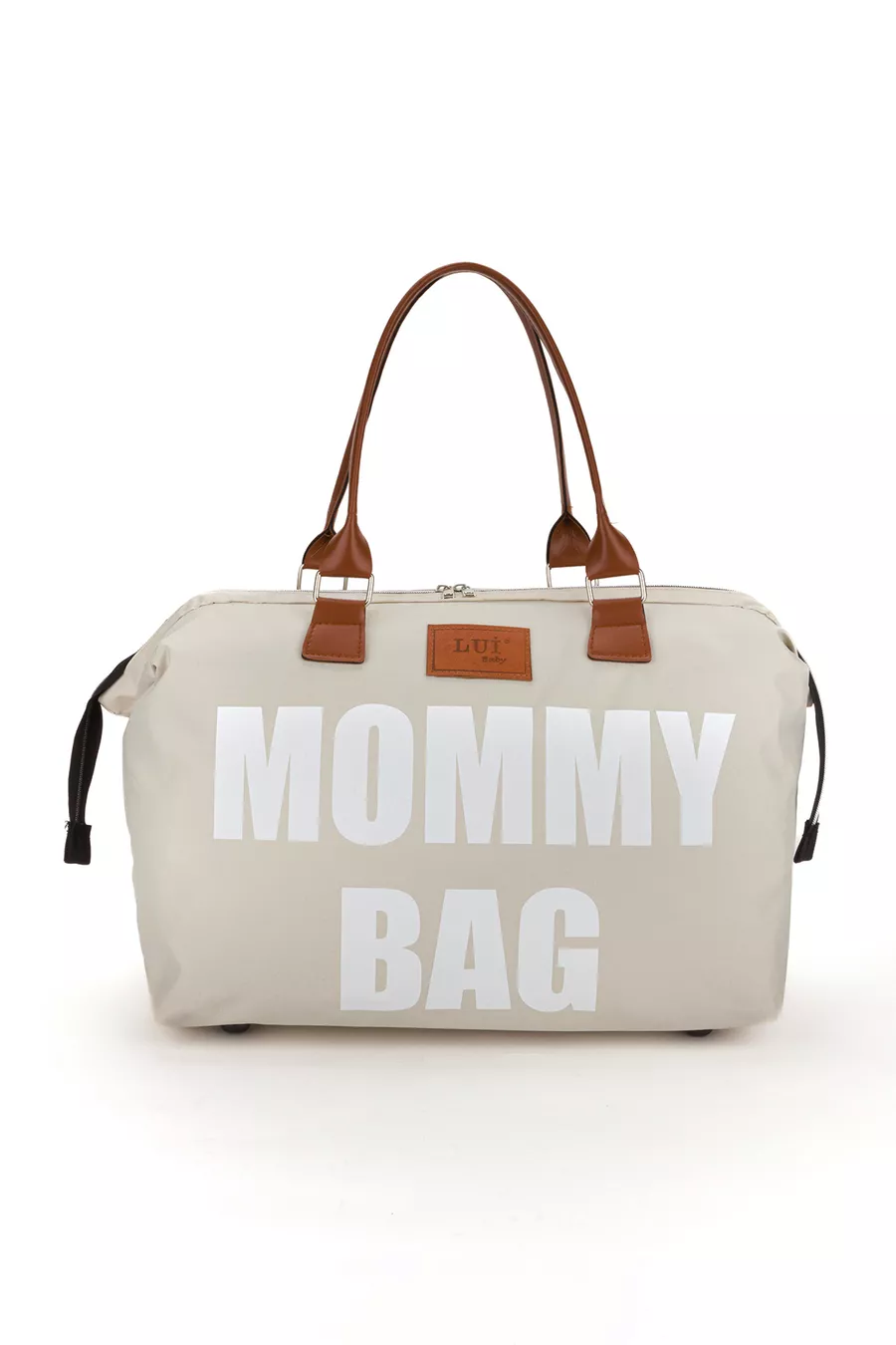 Sac à dos de soins pour bébé avec support de sangle et sac à bandoulière Mommy Bag avec porte-clés en cadeau, ensemble de 2 pièces
