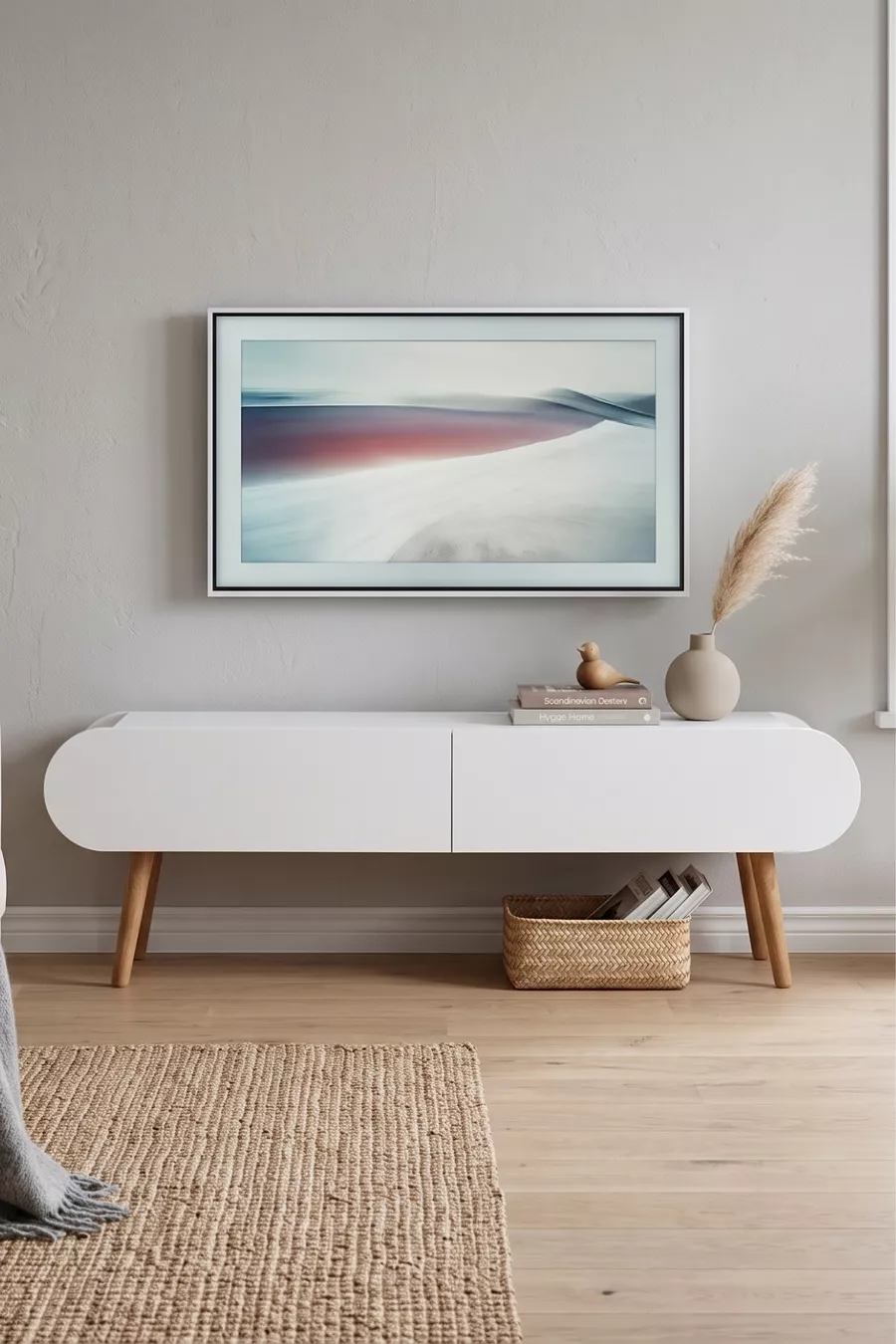 Table TV Lotus  cm Blanche