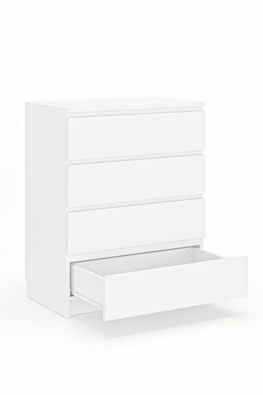 Commode Derinkuyu à 4 tiroirs Chambre à coucher Chambre de bébé Armoire Blanche