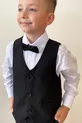 Costume pour garçon avec veste, chemise, pantalon, nœud papillon et gilet