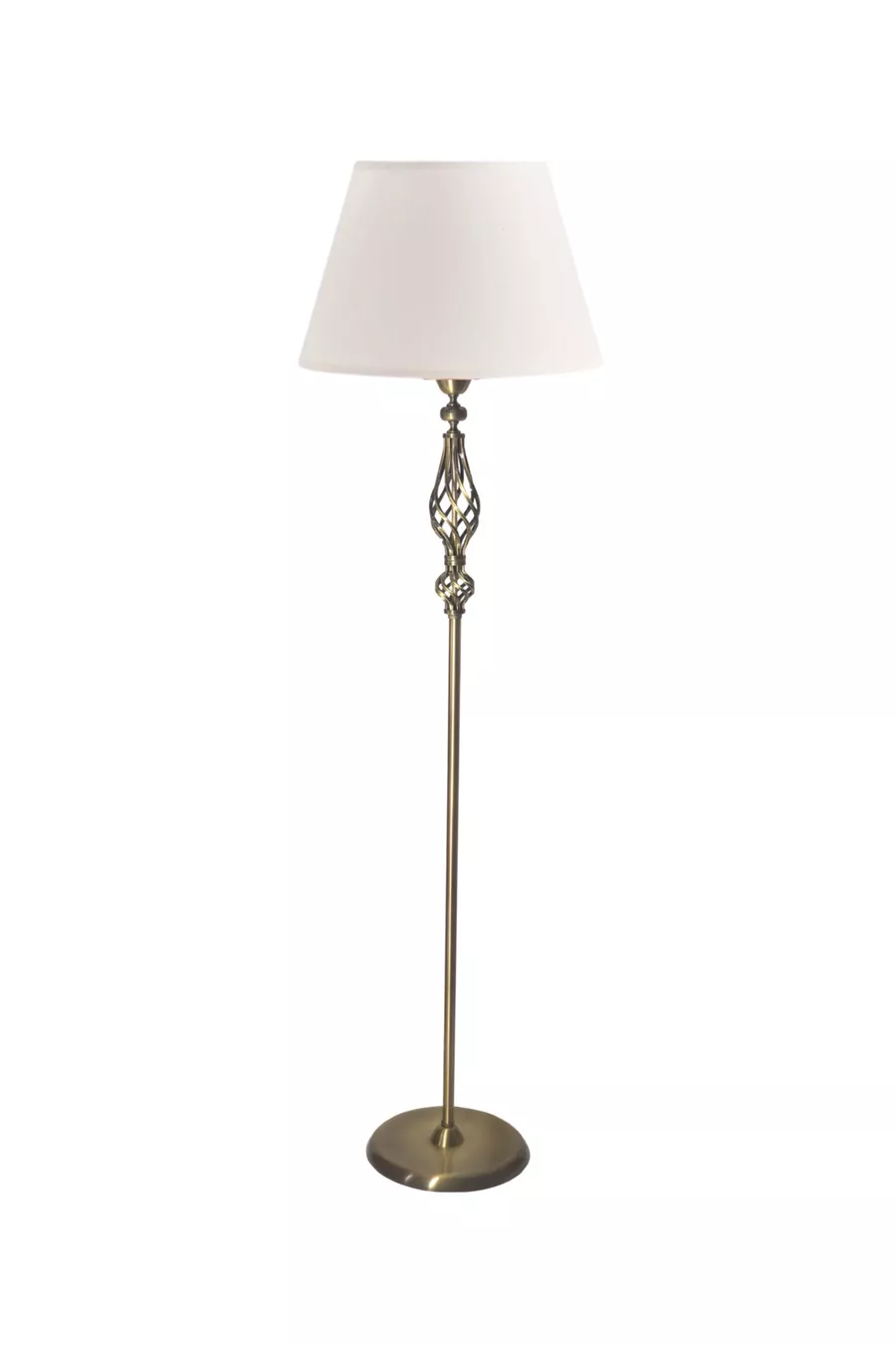 Lampadaire en métal avec finition vieillie Verona - Crème
