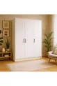 Armoire à chaussures à 3 portes  % MDF |  cm | Blanc – Garde-robe moderne multifonctionnelle
