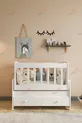 Berceau à bascule avec tiroir pour maman – Modèle blanc, confortable et sûr