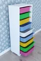 Armoire à jouets à 9 paniers polyvalente - Colorée