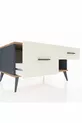 Commode Kronos 2 tiroirs Anthracite-Sapin/Pierre de lune