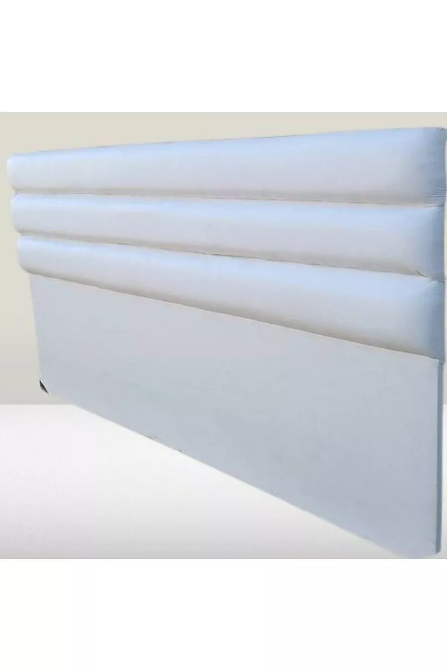 Titre DK Double Personne Modèle Cuir Synthétique Tissu Blanc Rempli en Tranches Fait Main