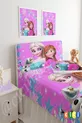 Housse de tête de lit Base Fond violet Elsa Anna