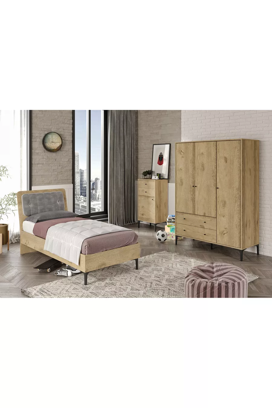 chambre d'enfant Focus Life bois (%mdf)