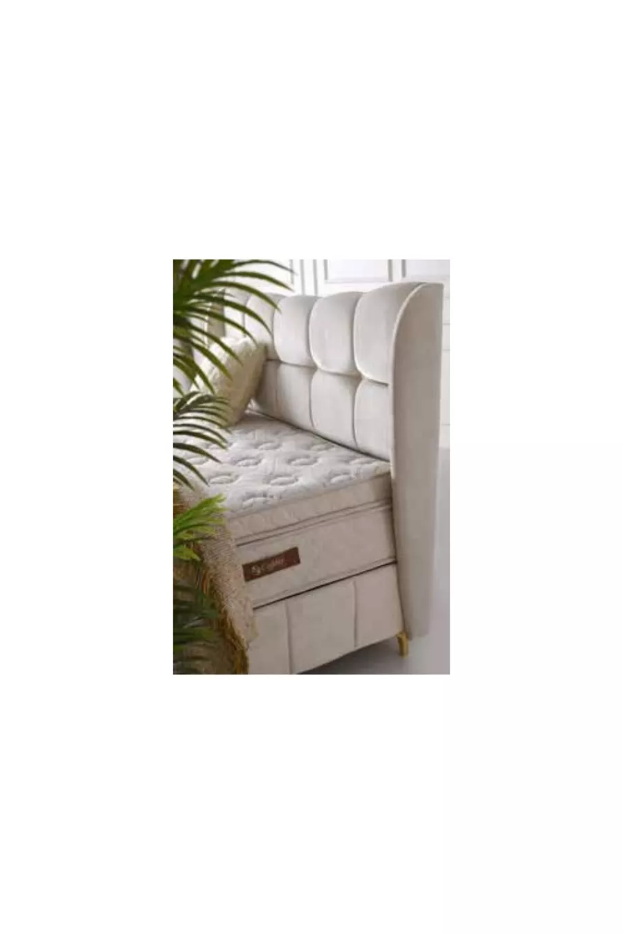 ENSEMBLE LIT POINT AVEC SOMMIER