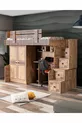 Lits superposés, Bureau avec armoire Natural Ranza 1 pièce Comfortyatak