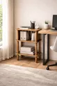 Chevet en noyer Linde Minimaliste en MDF avec pieds en bois ; Chambre à coucher - Salon - Bureau