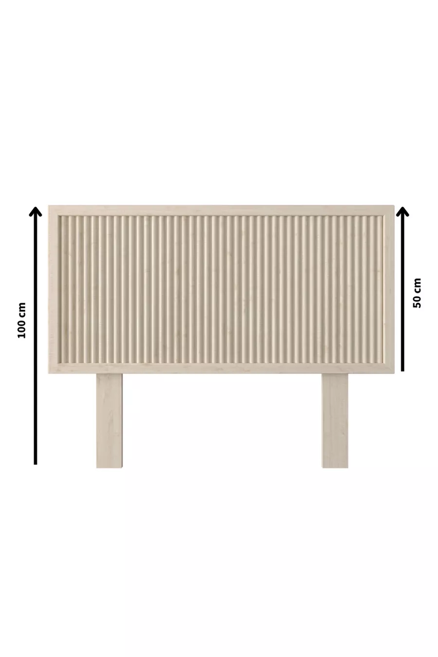 Tête de lit en bois verni motif marbré (VERTICAL)
