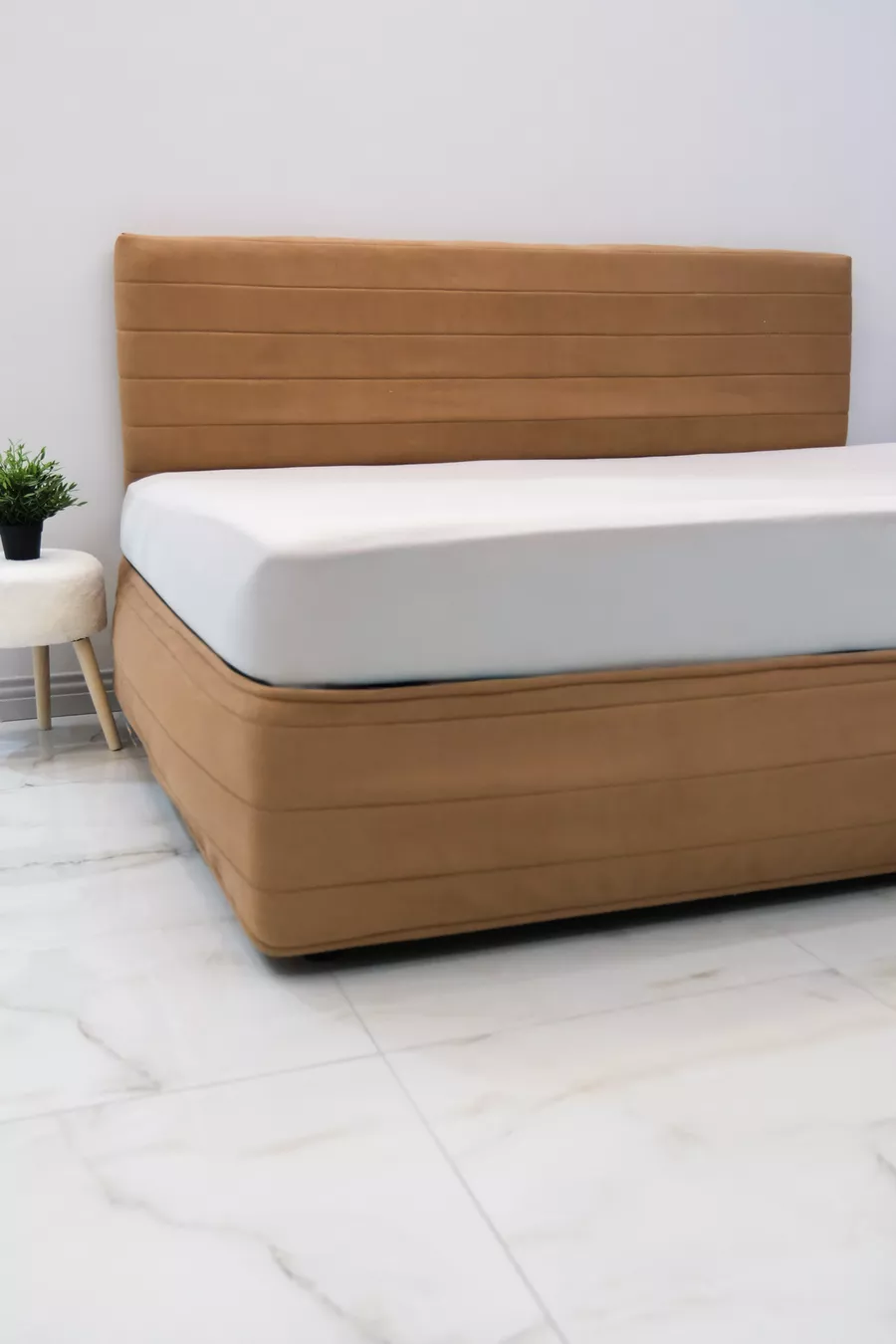 Housse de Tête de Lit pour Lit - Tissu Matelassé Couleur Poney (Options de Taille)