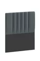 Tête de lit, Tête de lit Lotus Anthracite, Tête de lit de lit simple avec options de dimensions