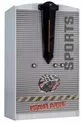Chambre d'enfant - Lit avec roulettes Vento - Armoire 3 portes, Bureau, Commode - Blanc