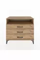 Commode Hyperion à un seul étagère et 3 tiroirs en pin-pin