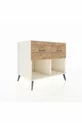 Commode Kronos 2 tiroirs Pierre de lune/Pin