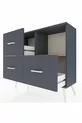 Commode Arges à une étagère et 3 tiroirs Anthracite-Sapin/Anthracite