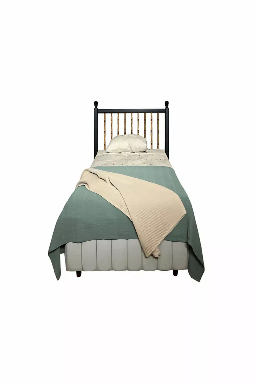Tête de lit en MDF Pera Wood | Couleur Riviera et noire