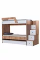 Lits superposés, Lit superposé triple avec échelle + 2 matelas confort