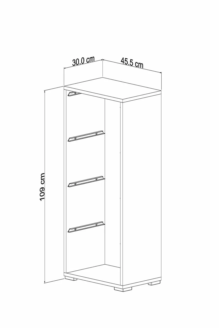 Armoire de jouets polyvalente avec 4 paniers profonds, placard de cuisine ou garde-manger, blanc