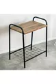 Table de chevet avec étagère et rangement filaire