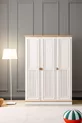 Lit superposé, Lit superposé avec tiroirs Zenit Plus, Armoire à 3 portes, 2 matelas confort
