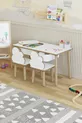 Ensemble Table Montessori pour enfants - Table de jeu - Table d'activités - Table d'animation avec 2 chaises Nuage