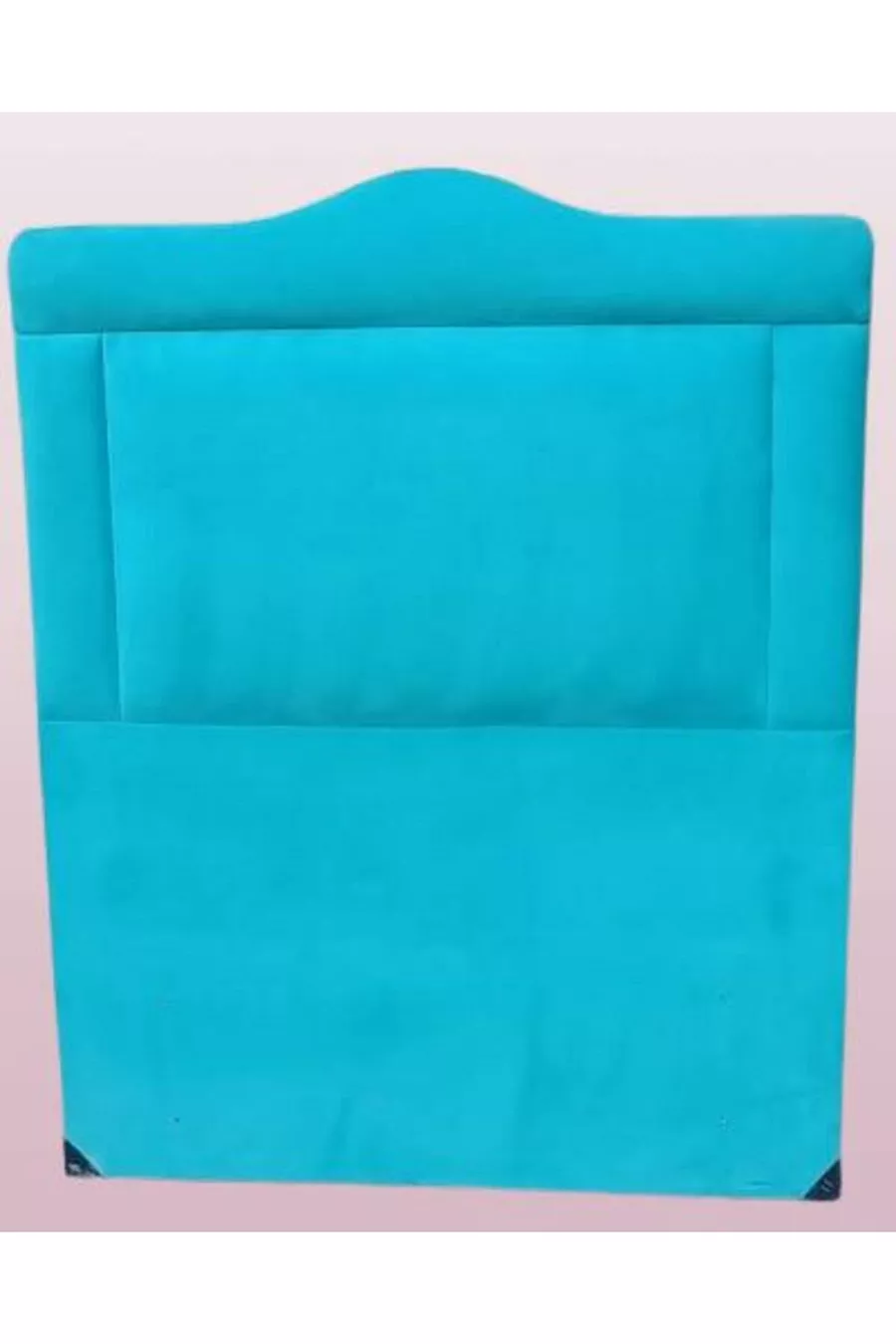 Titre DK Lit Simple Tissu Turquoise Plume Modèle Sculpté Fait Main