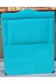 Titre DK Lit Simple Tissu Turquoise Plume Modèle Sculpté Fait Main