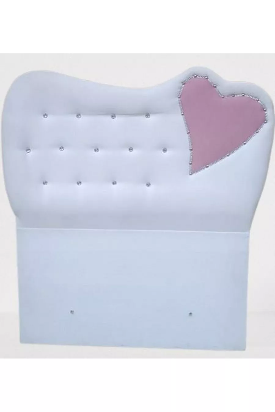Titre DK Modèle à Cœur Simple Taille Lit Simple Tissu Blanc Feutre de Cheval Fait Main