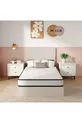 Matelas en mousse orthopédique complet pour une personne, blanc, cm