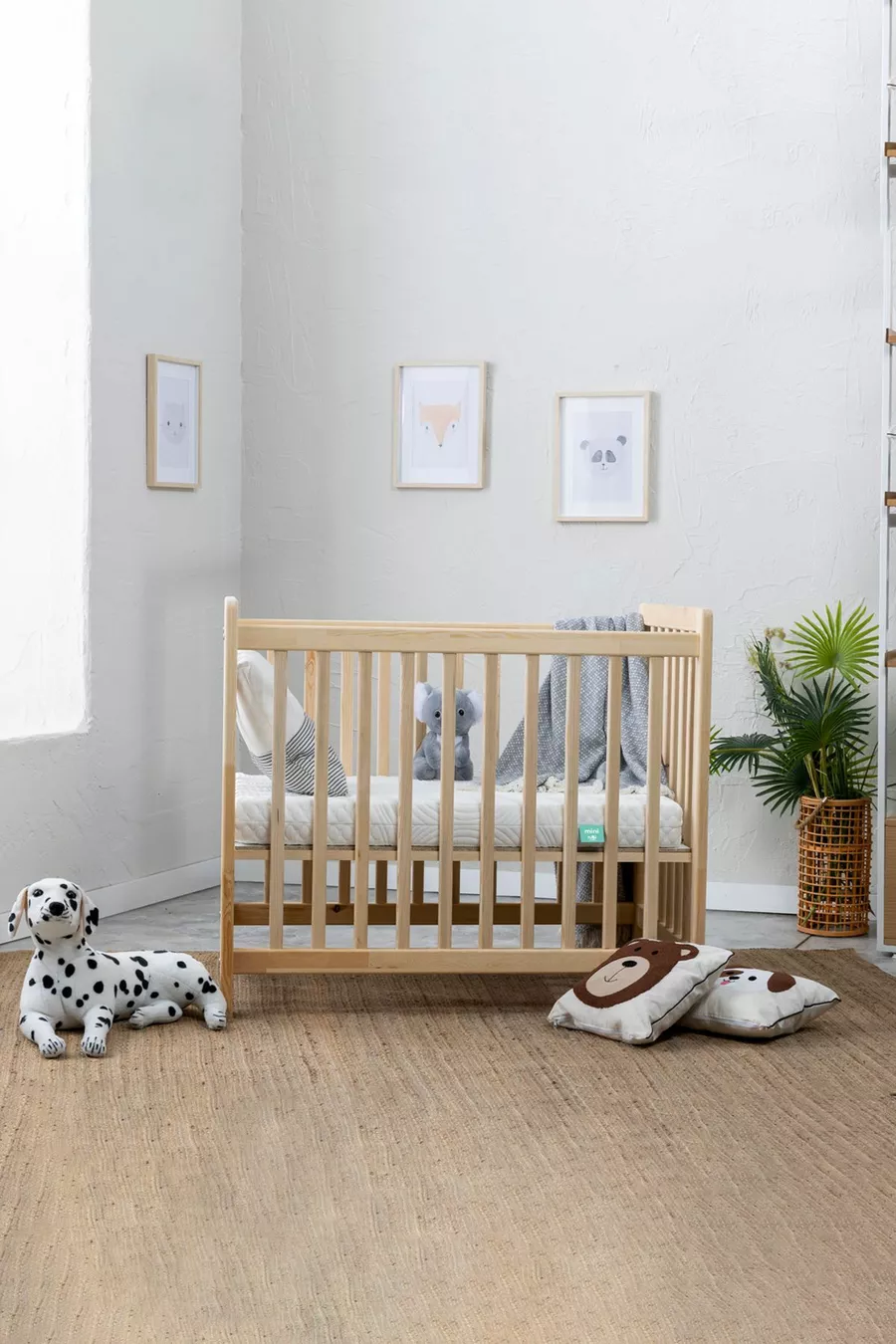 Petit matelas pour bébé orthopédique ergonomique réversible avec housse zippée