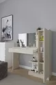 Coiffeuse Orchidée, 1 tiroir, avec armoire et miroir