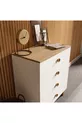 Commode Vento 4 tiroirs avec panier - Blanc