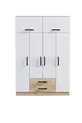 Thème 6 Couverture 2 Armoire à tiroirs Pin Atlantique Blanc