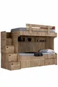 Lit superposé Viva avec tiroirs et 3 matelas confort