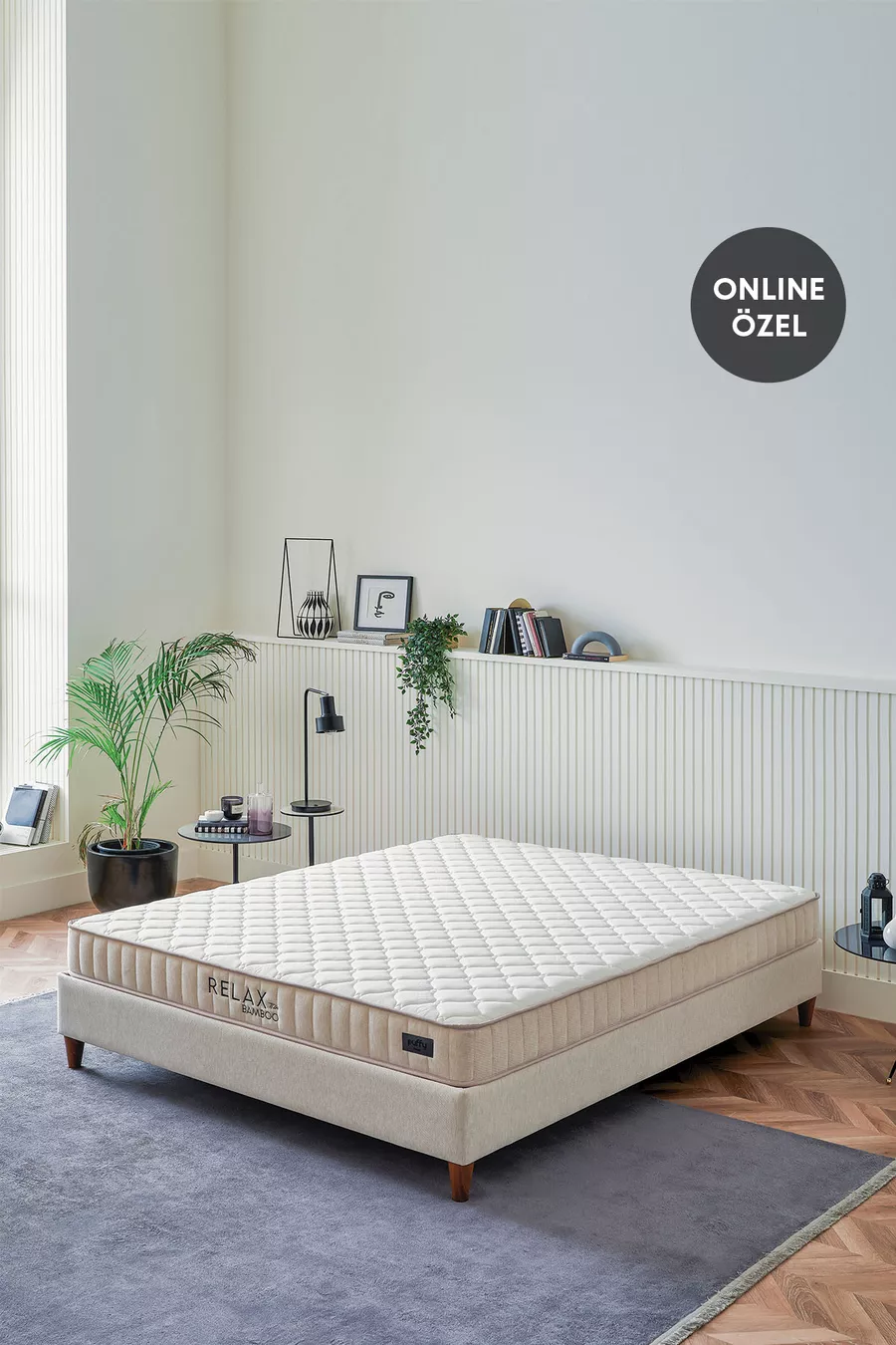 Relax 7/ Matelas à ressorts en rouleaux de bambou