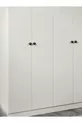 Armoire blanche Akasya à 4 portes et 9 compartiments