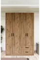 Armoire Yaman Çam à 4 portes et 2 tiroirs - Garde-robe