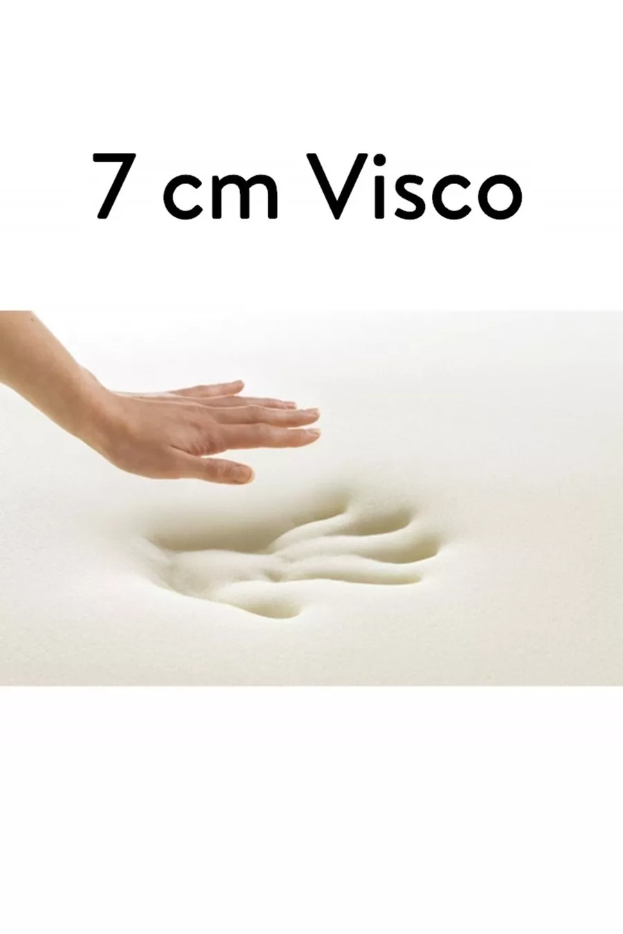 Ecotopper - Matelas surmatelas en mousse à mémoire de forme douce de 7 cm