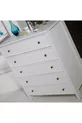 Commode moderne sur pieds Rio à 5 tiroirs, blanche