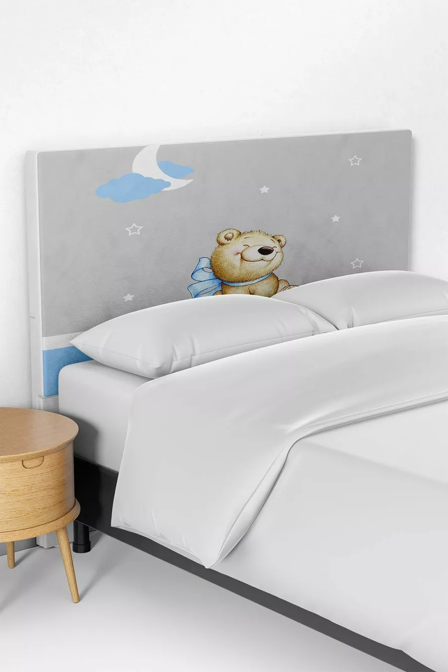 Housse de tête de lit pour chambre d'enfant Petit Ours Mignon