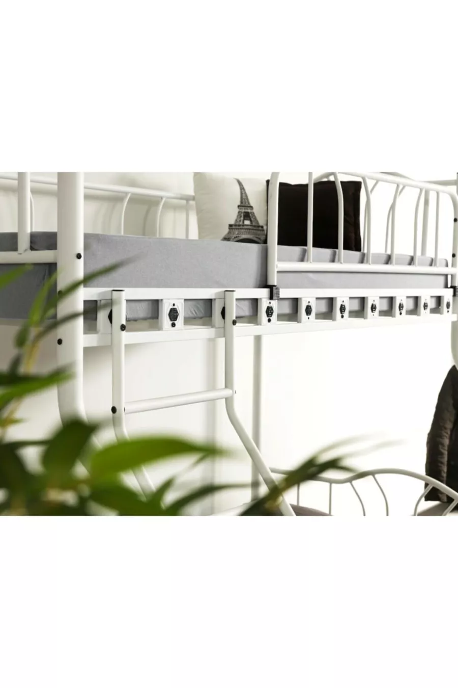 Chambre parentale pour 3 personnes Lit superposé en métal pour invités d'été * + *