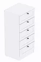 Commode Terra 5 tiroirs, Linge de lit Chambre à coucher Chambre de bébé Blanc