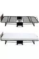 Lit pliant en métal Usta + Sommier simple (X cm)